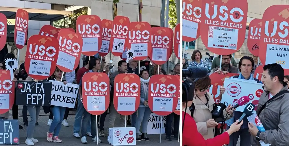 USO-Illes Balears demana al Ministeri d’Educació que negociï un nou conveni amb la Concertada per a la plena igualtat amb el públic